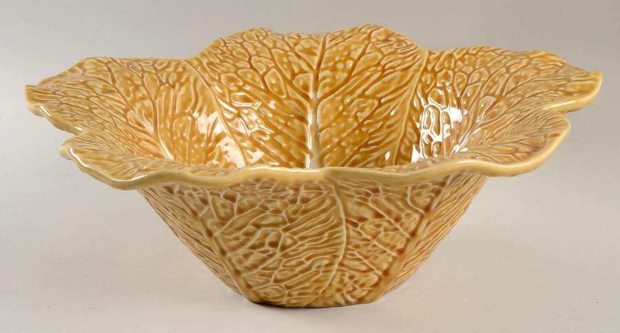 Cabbage Honey Gold Centerpiece by Bordallo Pinheiro-1