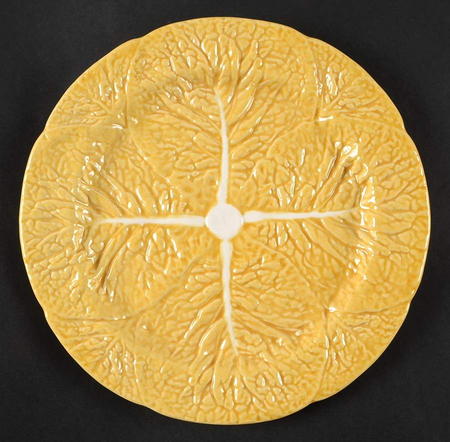Cabbage Honey Gold Dinner Plate by Bordallo Pinheiro-1