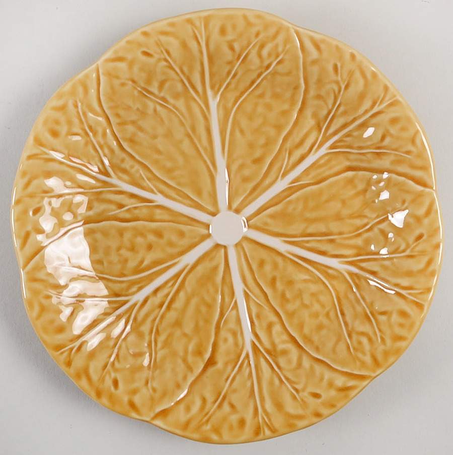 Cabbage Honey Gold Salad Plate by Bordallo Pinheiro-1