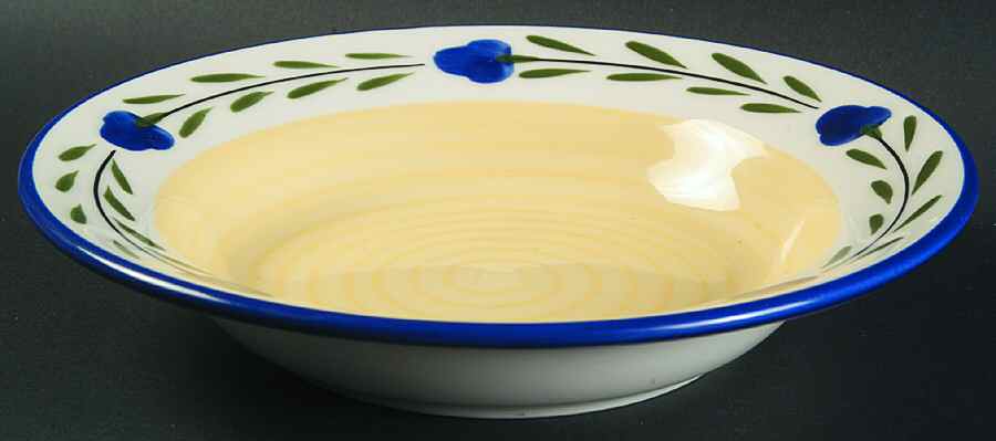 Bella Flora Rim Soup Bowl by Coors China (California)-1
