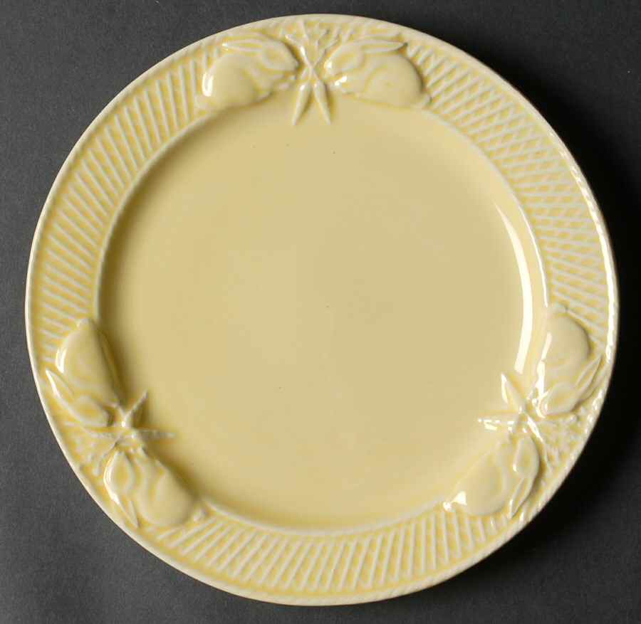 Rabbit Yellow Salad Plate by Bordallo Pinheiro-1