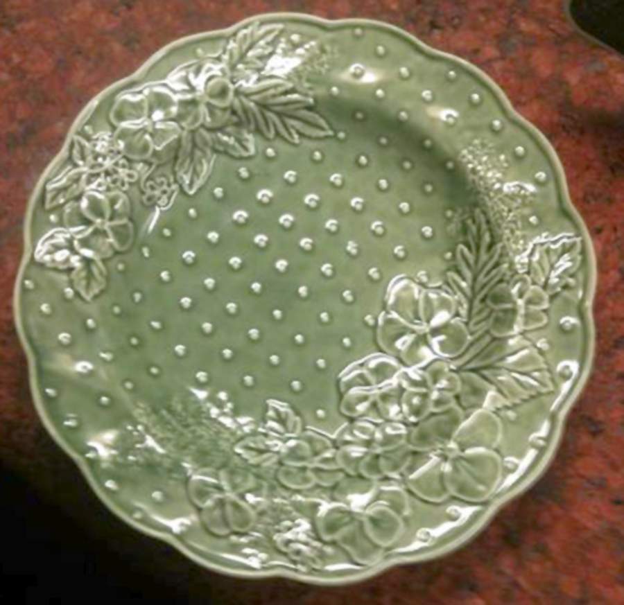 Ingrid Green Rim Soup Bowl by Bordallo Pinheiro-1