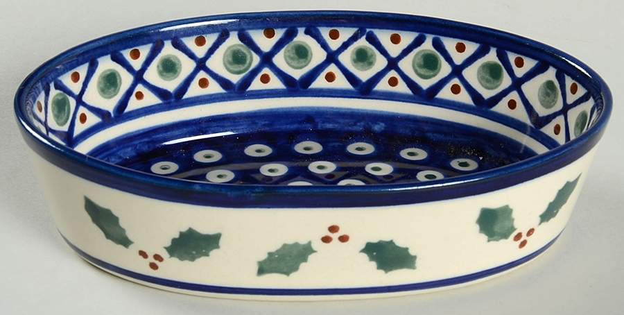 BOW11 6" Oval Baker by BOLESLAWIEC-1