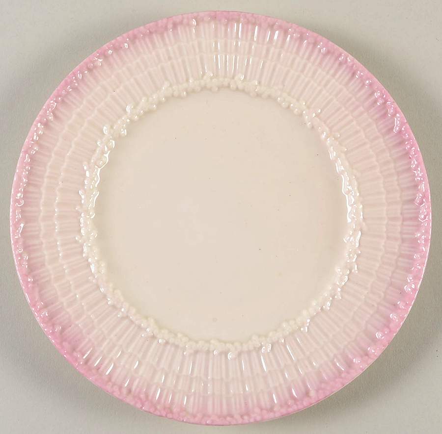 Limpet Pink (No Trim, Smooth) Dessert/Pie Plate by Belleek Pottery (Ireland)-1