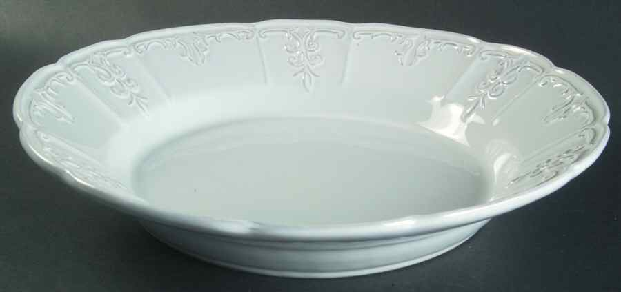 Fleur White Hostess Bowl by Block-1
