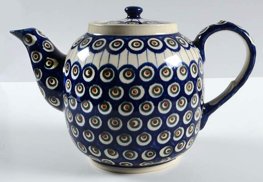Traditional Teapot & Lid by BOLESLAWIEC-1