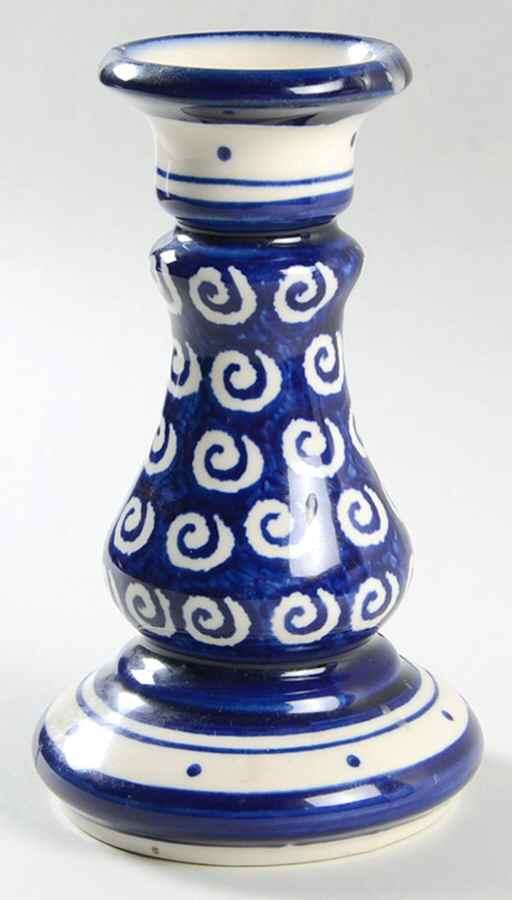 Swirl 6" Candlestick by BOLESLAWIEC-1