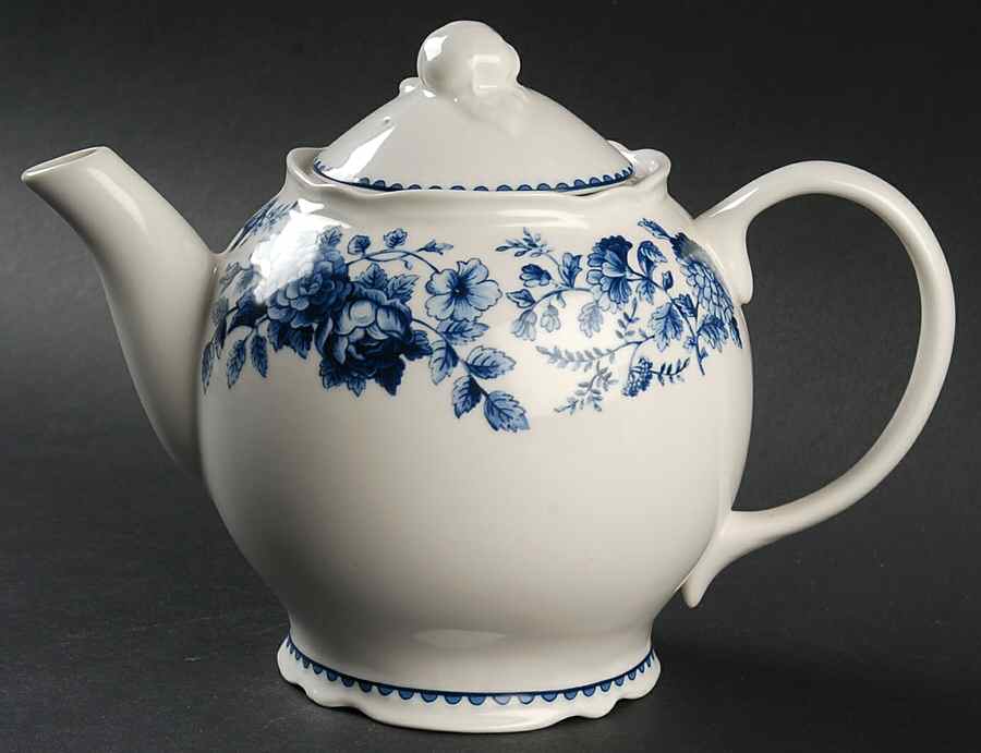 Blue Ridge Rose Teapot & Lid by Biltmore for Your Home-1
