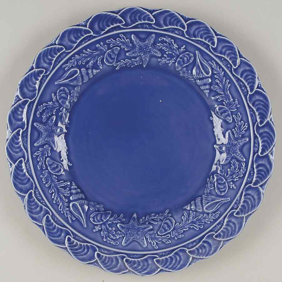 Seashell Service Blue Service Plate (Charger) by Bordallo Pinheiro-1