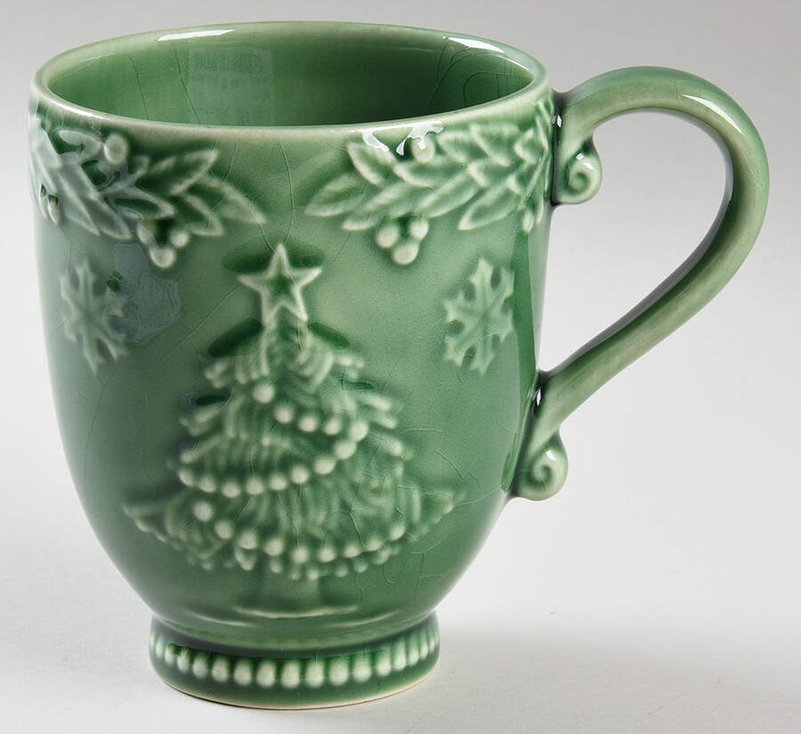 Poinsettia (Christmas) Mug by Bordallo Pinheiro-1