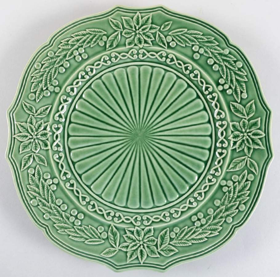 Poinsettia (Christmas) Service Plate (Charger) by Bordallo Pinheiro-1