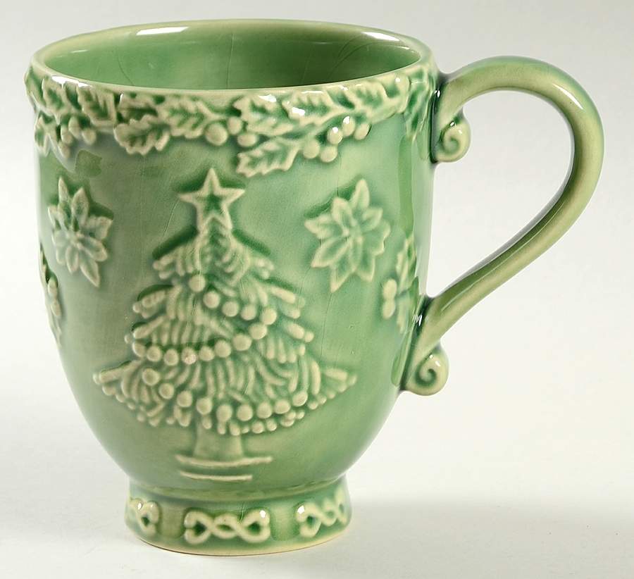 Poinsettia (Christmas) Mug by Bordallo Pinheiro-1