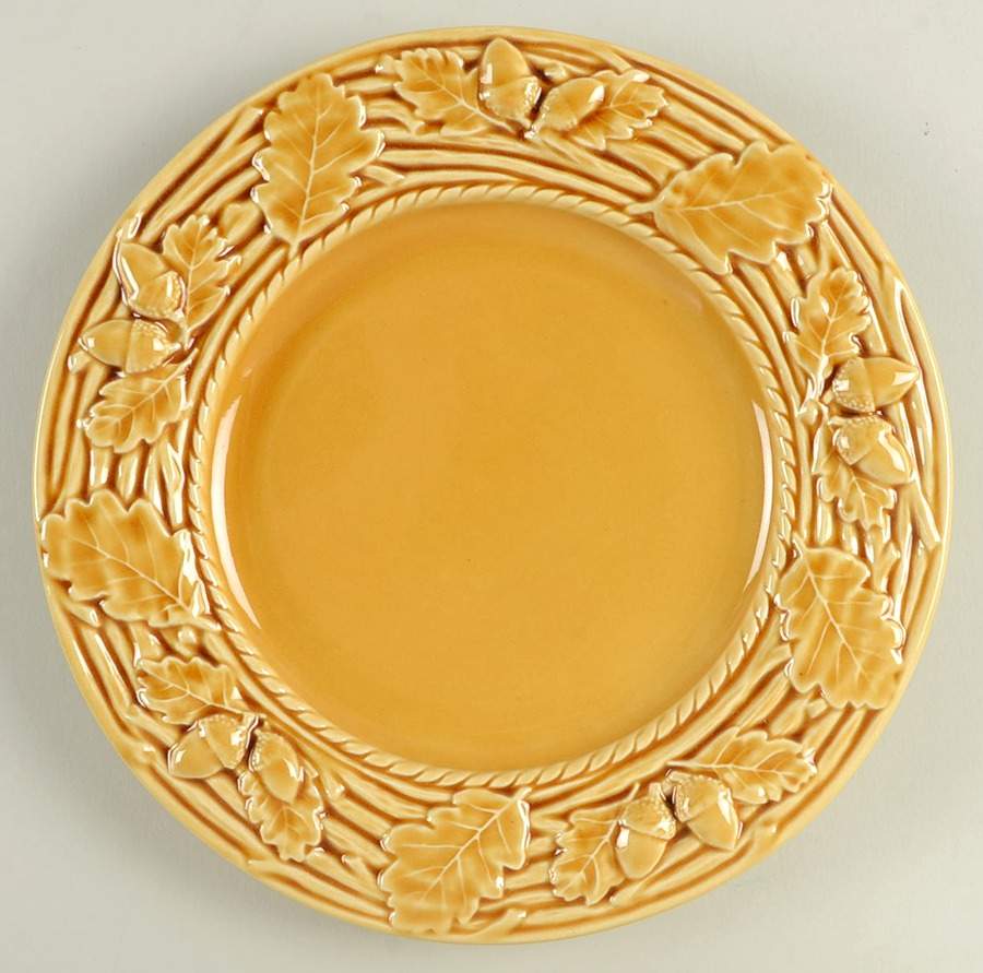 Oak Leaf Gold Salad Plate by Bordallo Pinheiro-1