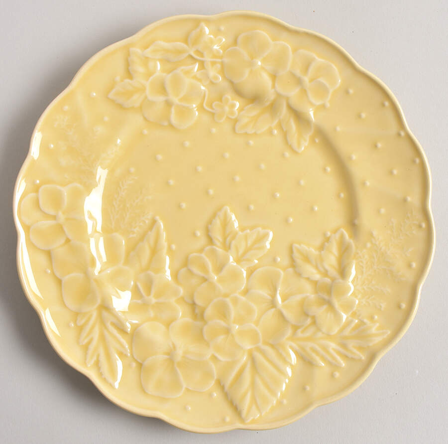 Ingrid Yellow Salad Plate by Bordallo Pinheiro-1