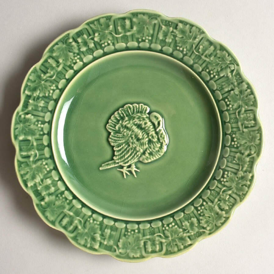 Turkey Green Salad Plate by Bordallo Pinheiro-1