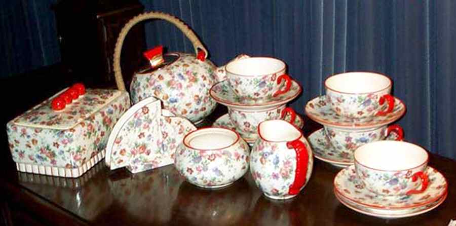 10522 Sugar Bowl No Lid by Bihl (Czech)-1