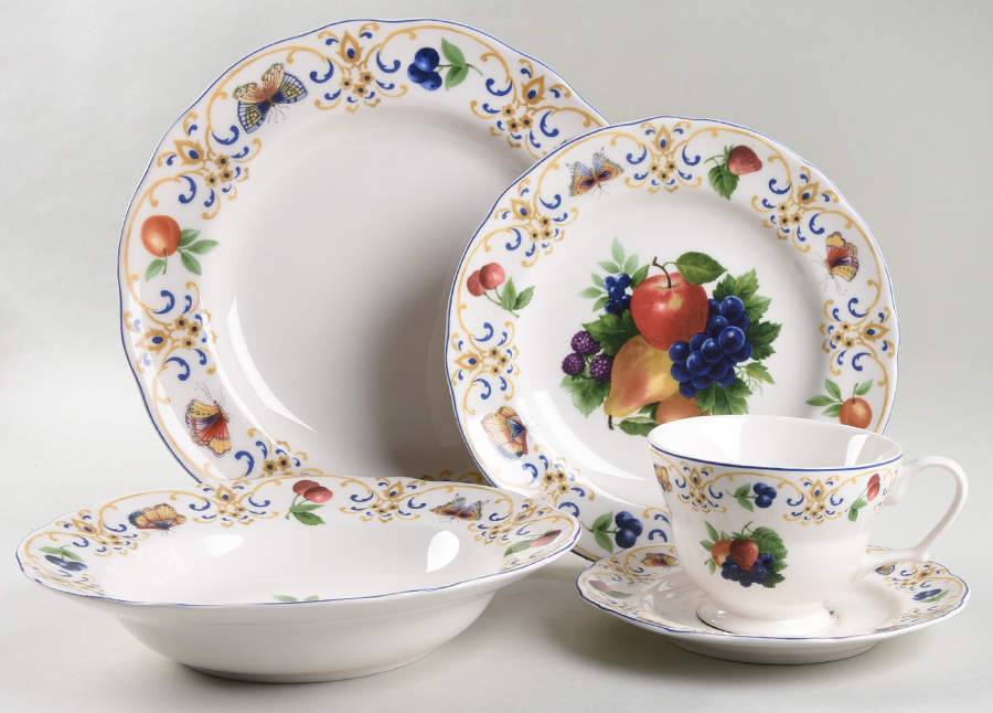 Butterfly Orchard 5 Piece Place Setting by Biltmore for Your Home-1