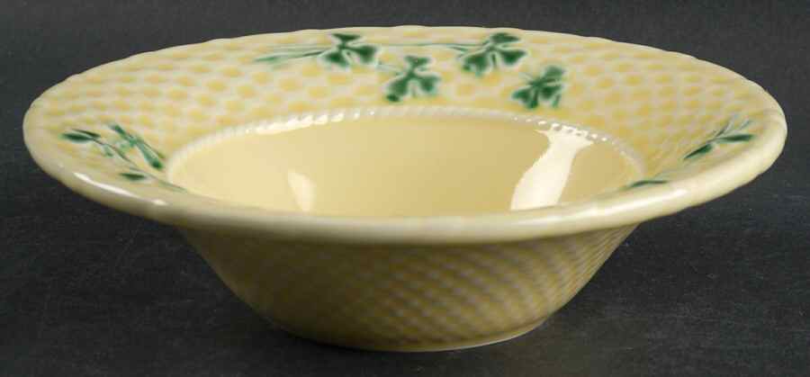 Shamrock Rim Soup Bowl by Bordallo Pinheiro-1