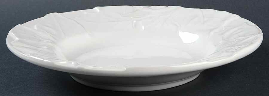Maple White Large Rim Soup Bowl by Bordallo Pinheiro-1