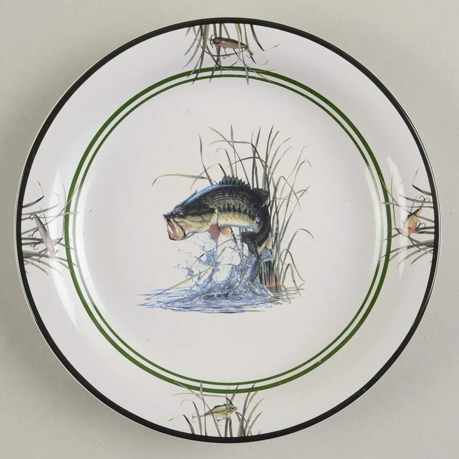 Largemouth Bass Salad Plate by Bass Pro Shops-1