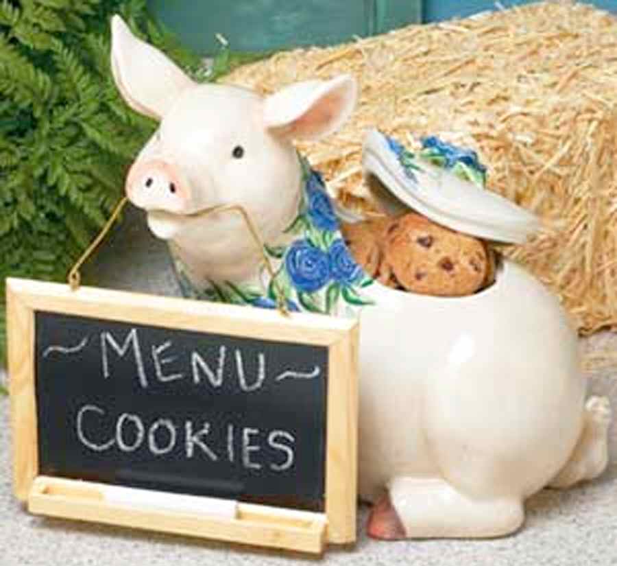 Blue Belle Figural Cookie Jar & Lid by Blue Sky-1