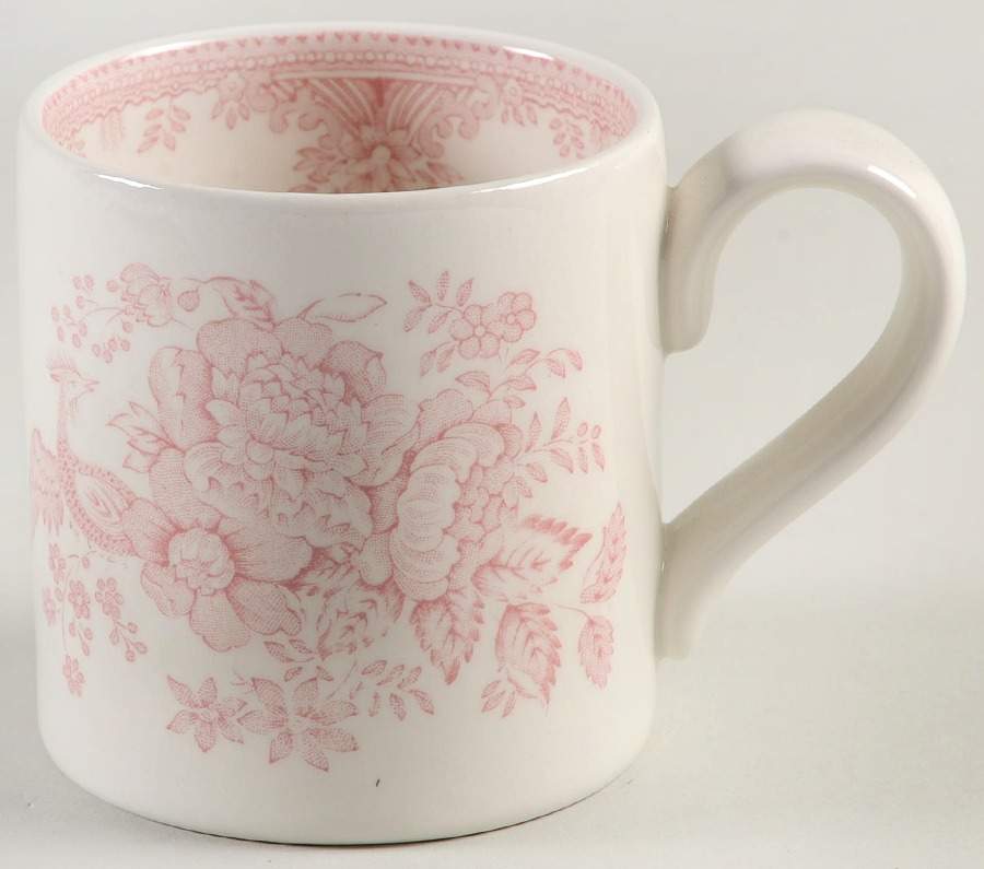 Asiatic Pheasants Pink Mug by Burgess & Leigh-1