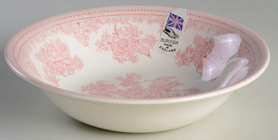 Asiatic Pheasants Pink Soup/Cereal Bowl by Burgess & Leigh-1