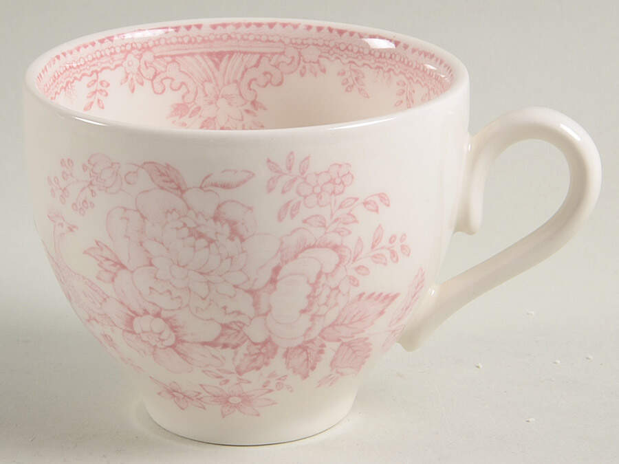 Asiatic Pheasants Pink Flat Cup by Burgess & Leigh-1