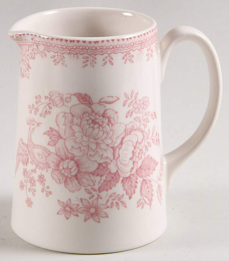 Asiatic Pheasants Pink Small Tankard Jug by Burgess & Leigh-1