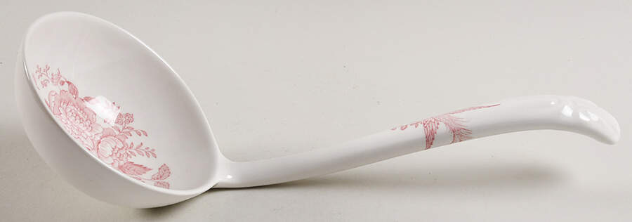 Asiatic Pheasants Pink Tureen Ladle by Burgess & Leigh-1