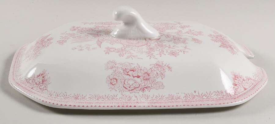 Asiatic Pheasants Pink Lid for Rectangular Tureen by Burgess & Leigh-1