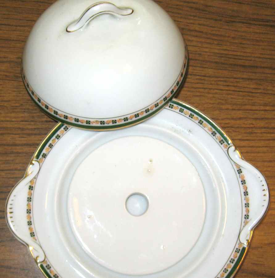 12650 Round Covered Butter with Strainer by Bassett-1