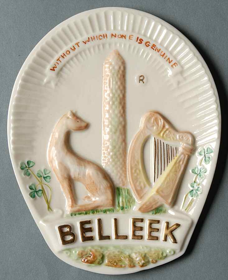 Advertising Signs Plaque Advertising Sign by Belleek Pottery (Ireland)-1
