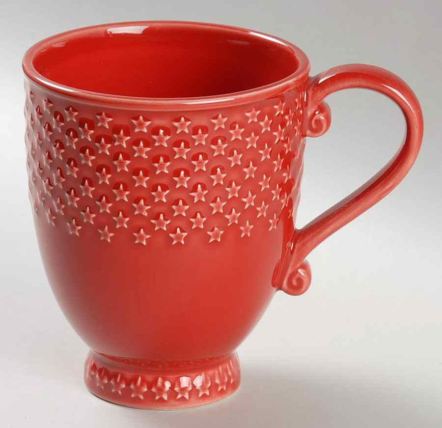 Mini Stars Red Mug by Bordallo Pinheiro-1