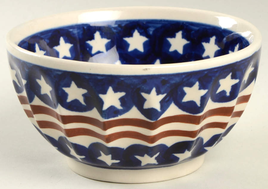 Americana Fruit/Dessert (Sauce) Bowl by BOLESLAWIEC-1