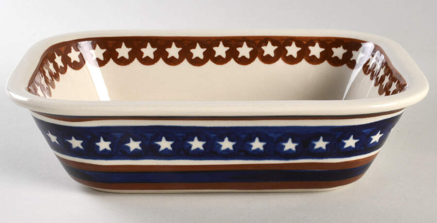 Americana 9" Rectangular Baker by BOLESLAWIEC-1