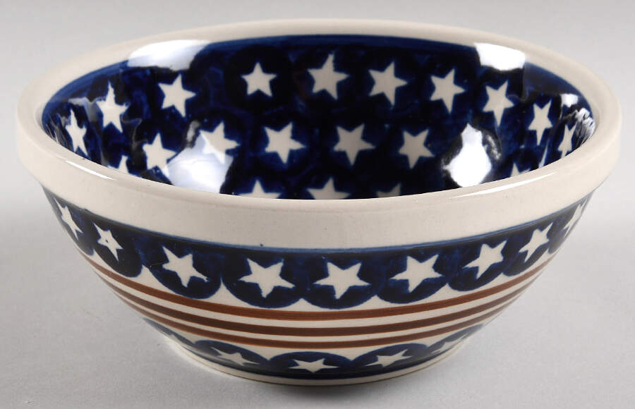 Americana Soup/Cereal Bowl by BOLESLAWIEC-1