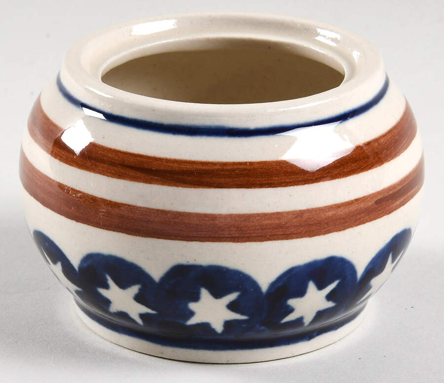 Americana Sugar Bowl No Lid by BOLESLAWIEC-1