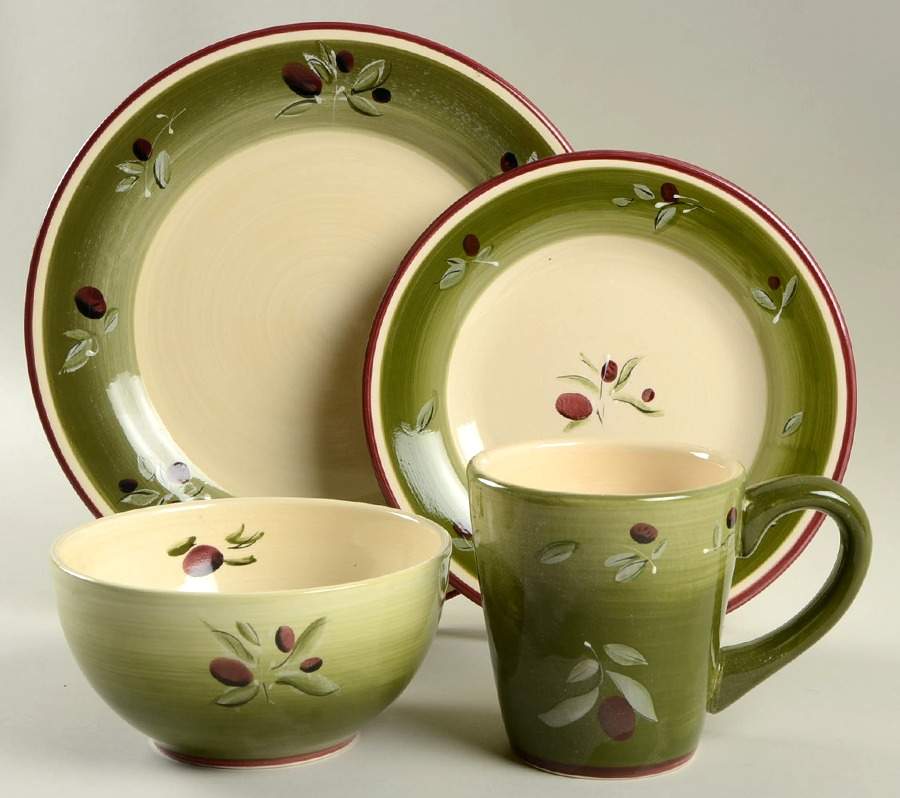 Olive Villa 4 Piece Place Setting by Better Homes and Gardens-1