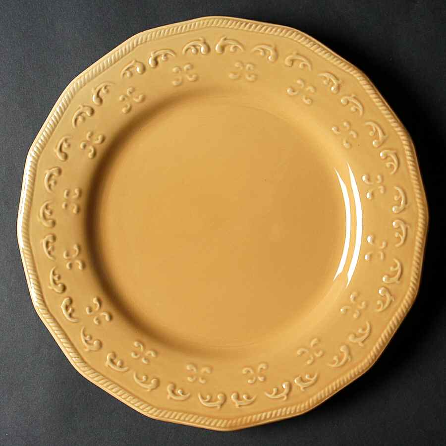 Gold Scroll Dinner Plate by Better Homes and Gardens-1