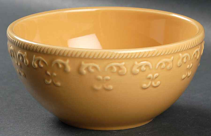 Gold Scroll Soup/Cereal Bowl by Better Homes and Gardens-1