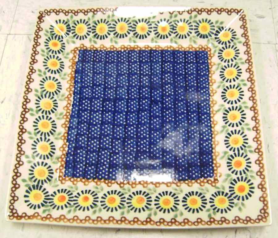 BOW23 Square Salad Plate by BOLESLAWIEC-1