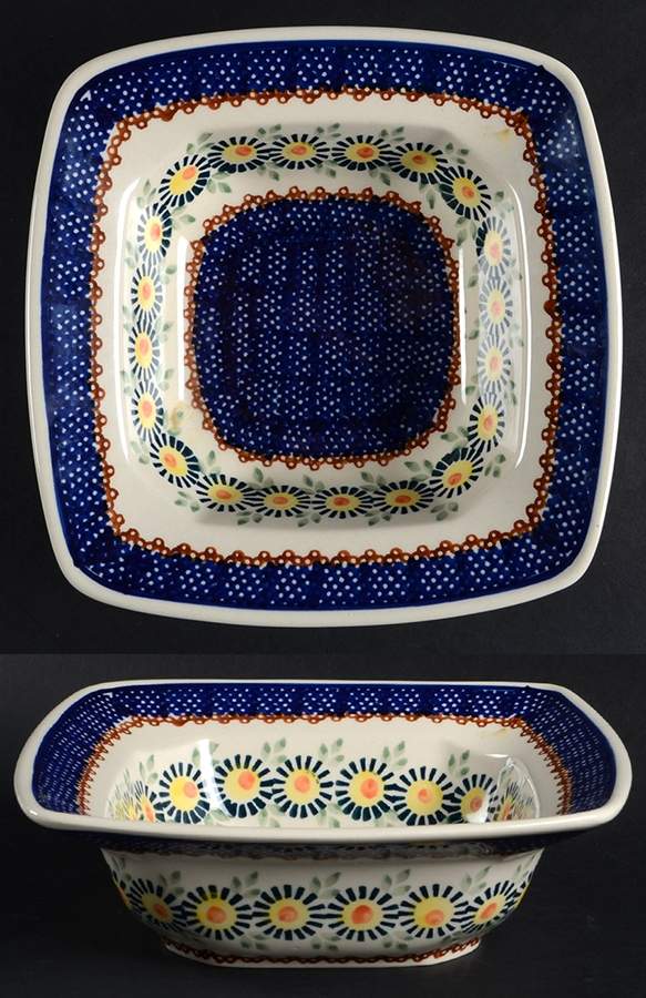 BOW23 8" Square Vegetable Bowl by BOLESLAWIEC-1