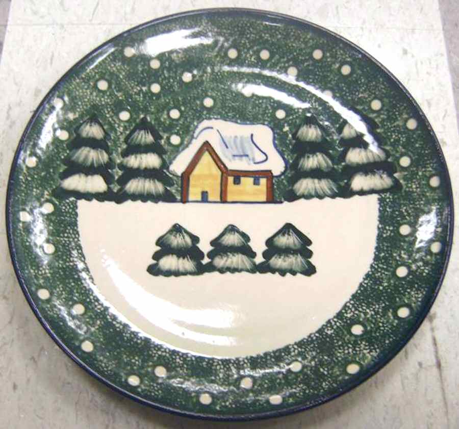 BOW26 Dinner Plate by BOLESLAWIEC-1