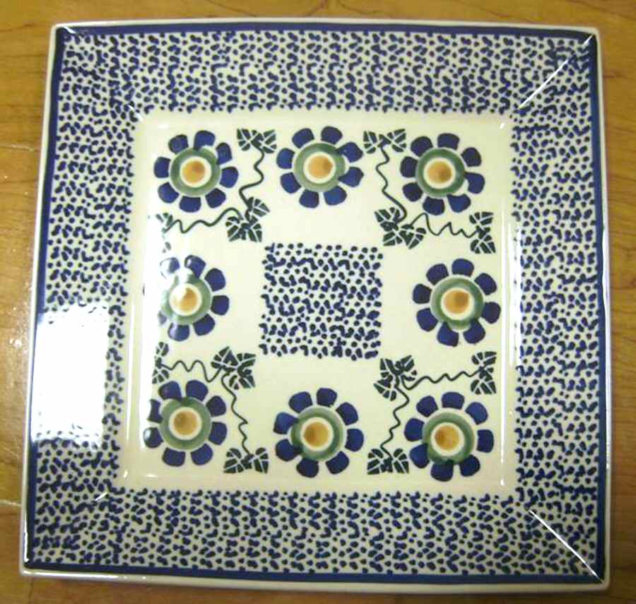 105 Square Salad Plate by BOLESLAWIEC-1