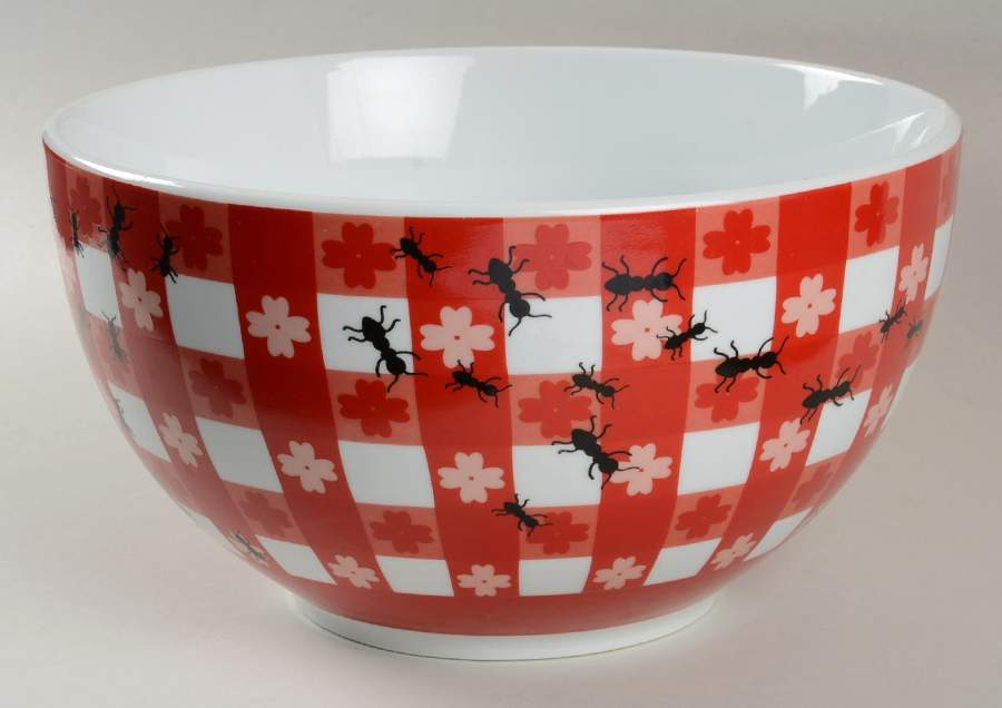 Thrill of the Grill (Ants) 9" Round Vegetable Bowl by Boston Warehouse-1
