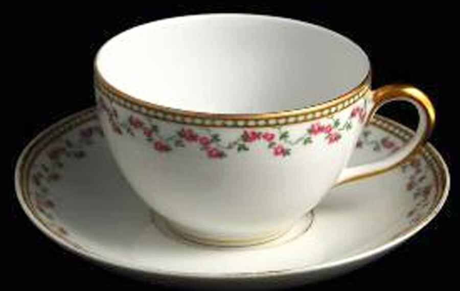BER538 Flat Cup & Saucer Set by Bernardaud-1
