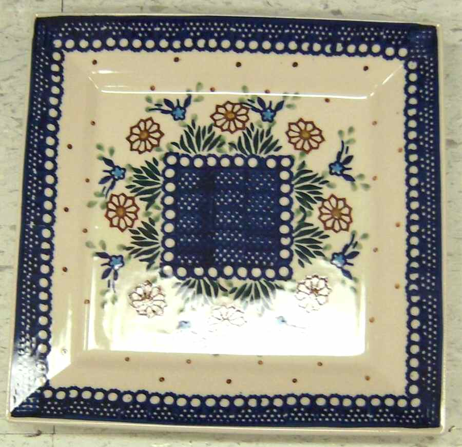 BOW33 Square Dinner Plate by BOLESLAWIEC-1