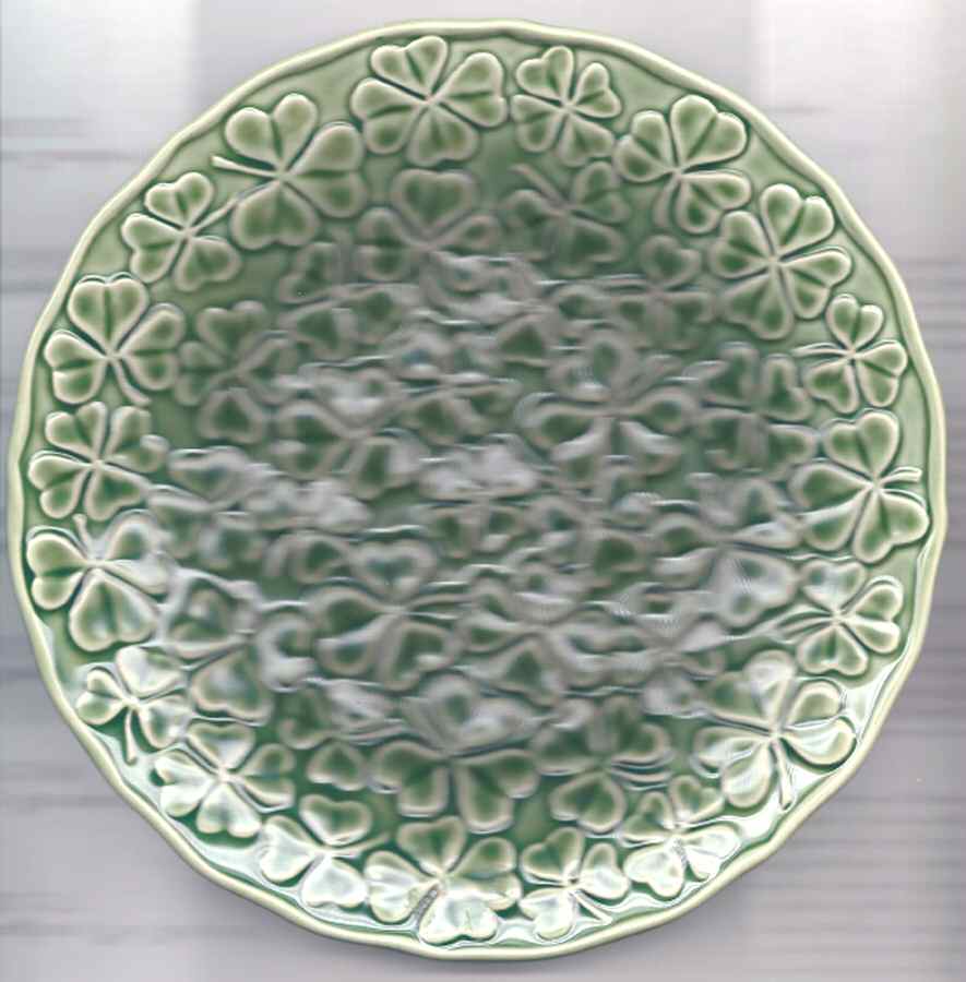 St Patrick Salad Plate by Bordallo Pinheiro-1