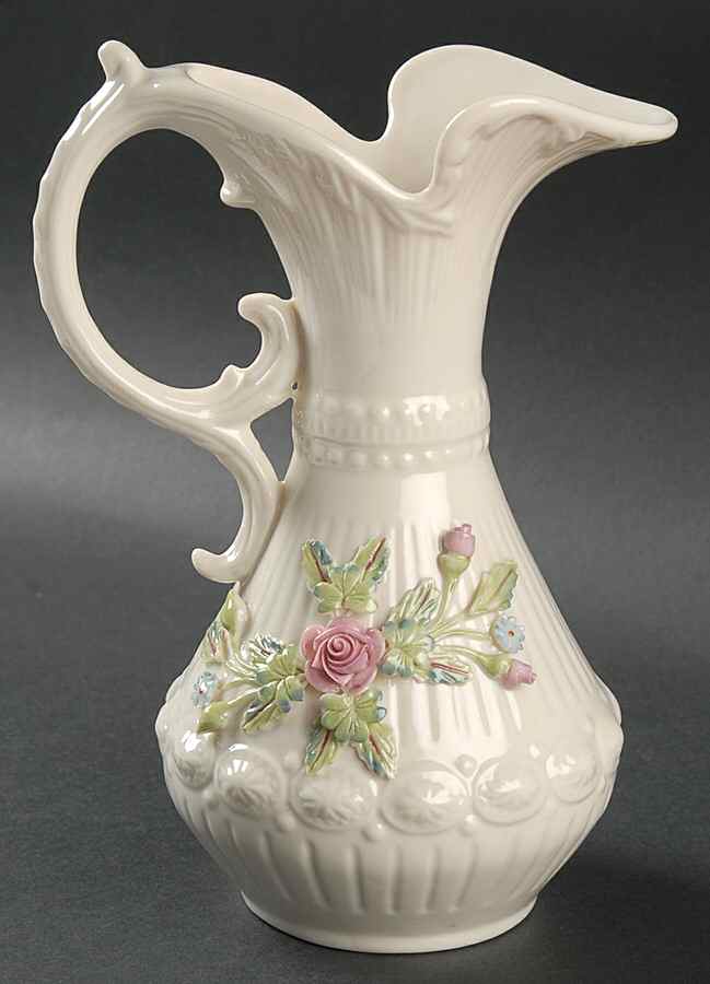 Millennium 7'' Left Handled Aberdeen Vase by Belleek Pottery (Ireland)-1